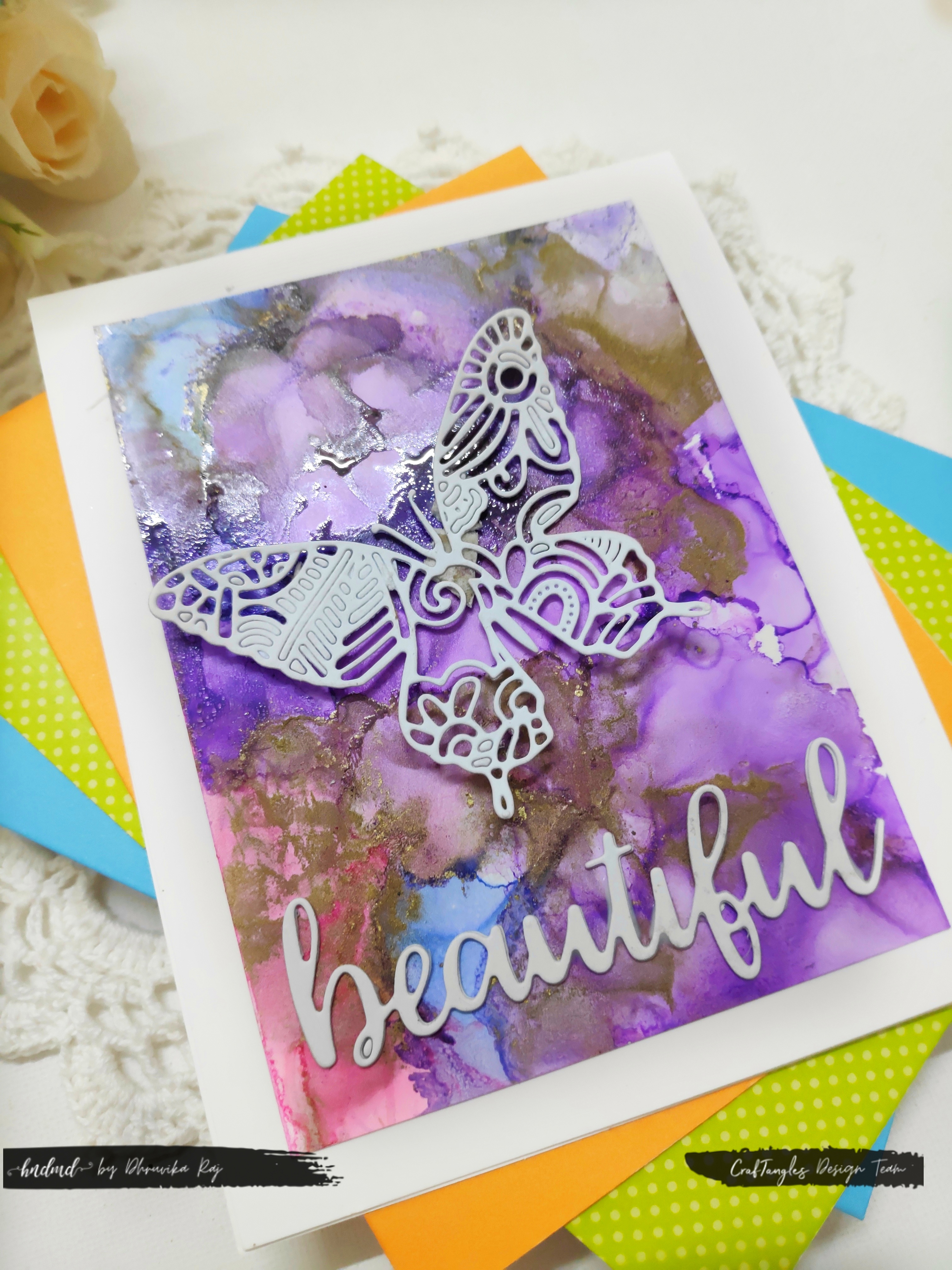 Beautiful Reusing Alcohol Ink Backgrounds for Cards 3 alcohol ink