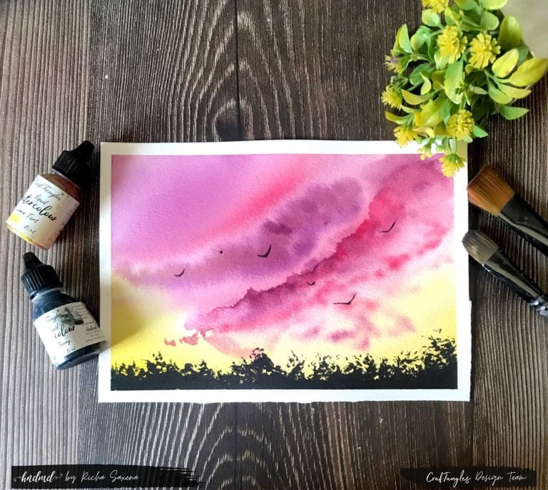 Beautiful 'The light Of Dawn' Watercolour Painting 2 light of dawn