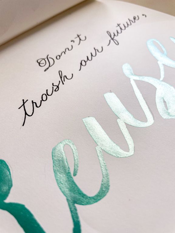 reusing lettering