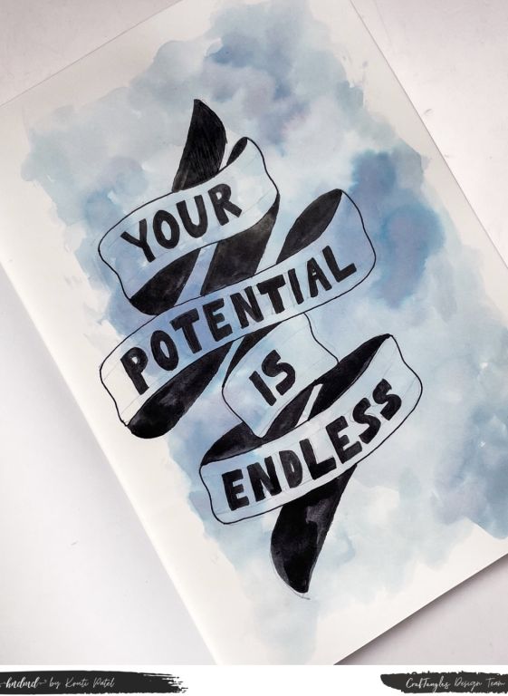Awesome 'Blue Hues Art' Calligraphy Tutorial 2 Awesome 'Blue Hues Art' Calligraphy Tutorial 1