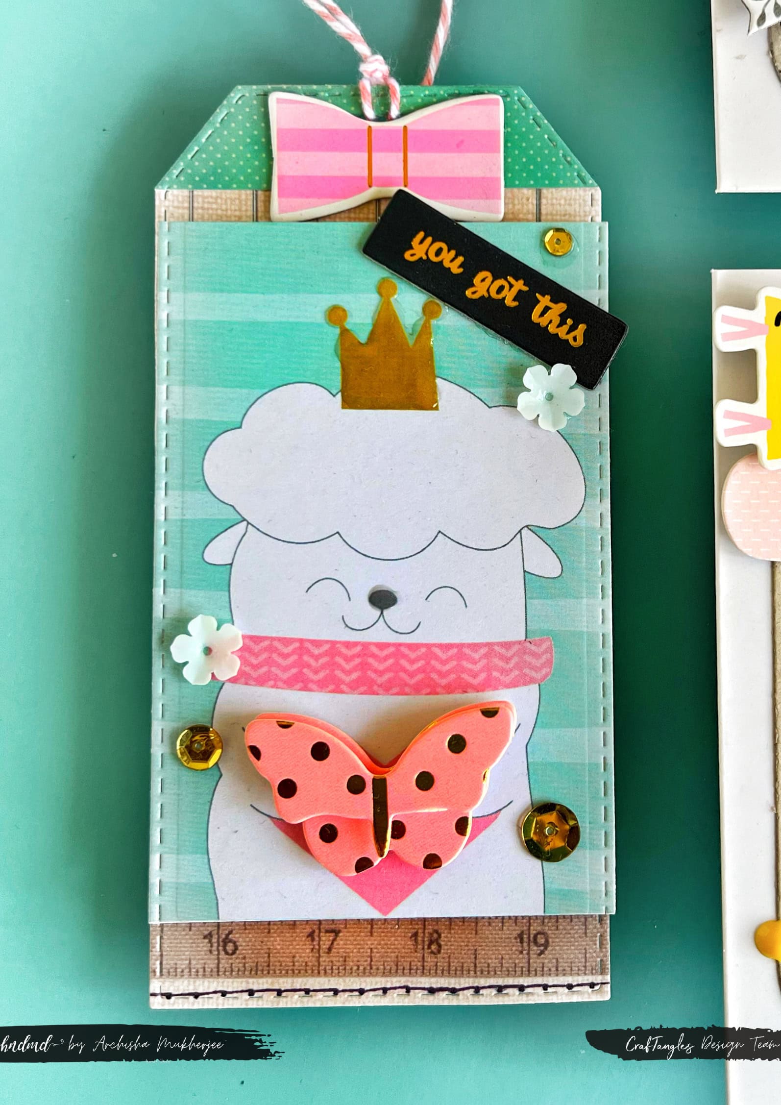 Beautiful 2 Tags and Cards Using Love Notes Element Sheets 6