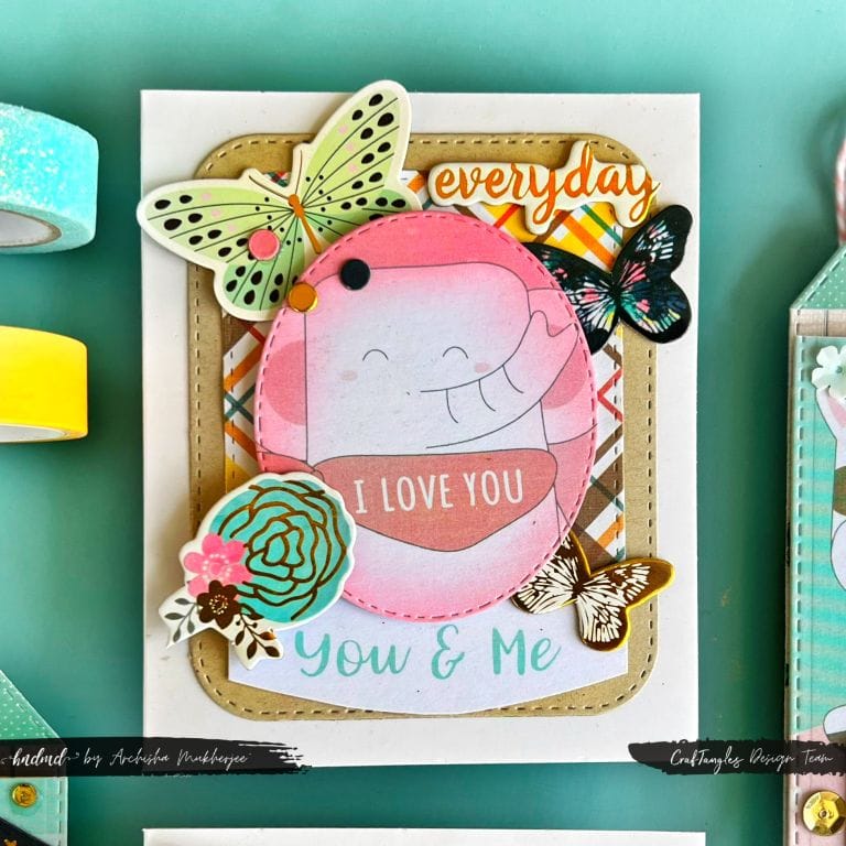 Beautiful 2 Tags and Cards Using Love Notes Element Sheets 2