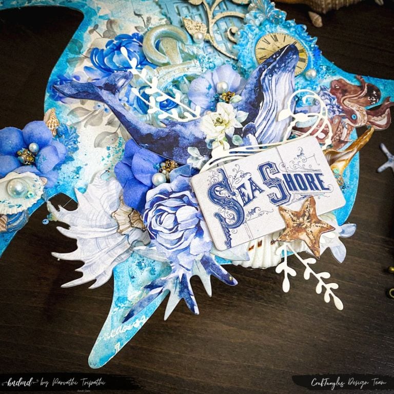 sea theme mixed media