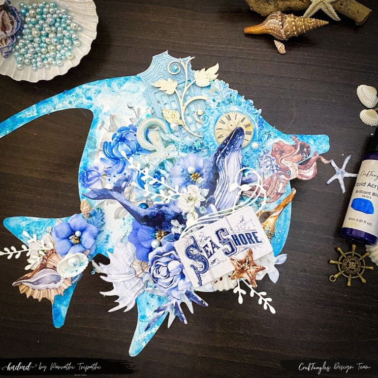 Beautiful Sea Theme Mixed Media Project 1
