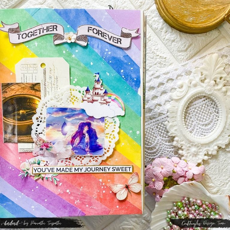 Rainbow Love Story - An Art Journal Page 2