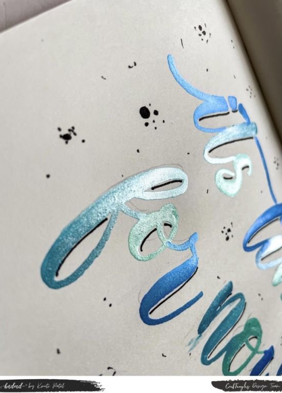 Beautiful Blue Toned Lettering 2 lettering