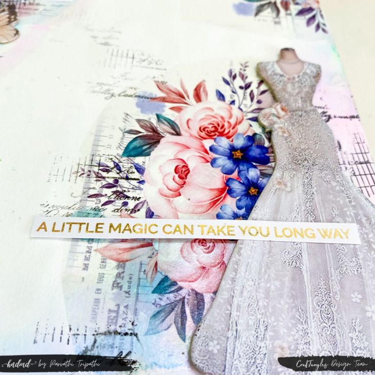 Breathtaking 'A Feminine Fashion' theme Art Journal Page 2
