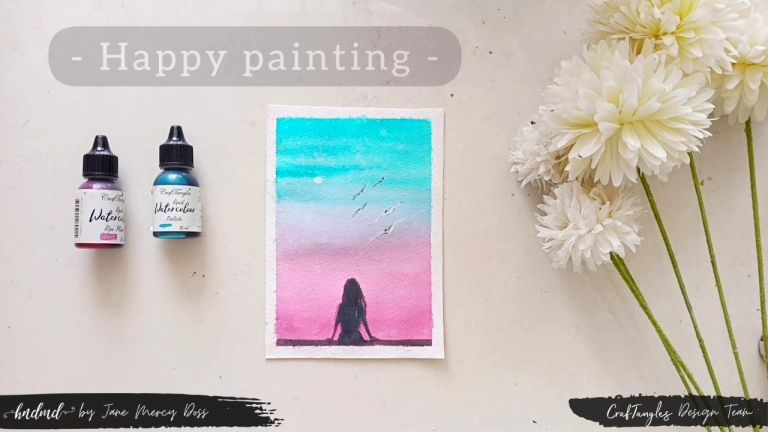 Beautiful 'Silhouette' Watercolour Painting 1 silhouette