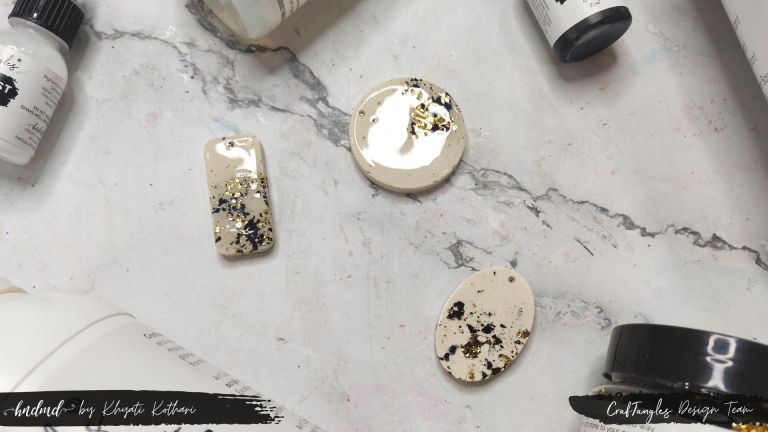 CrafTangles Art Cast with Gilding Flakes (Jesmonite Alternative) 1