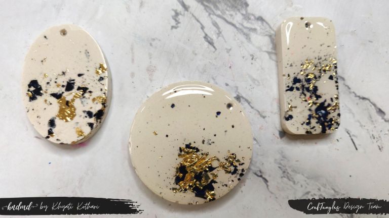 CrafTangles Art Cast with Gilding Flakes (Jesmonite Alternative) 2