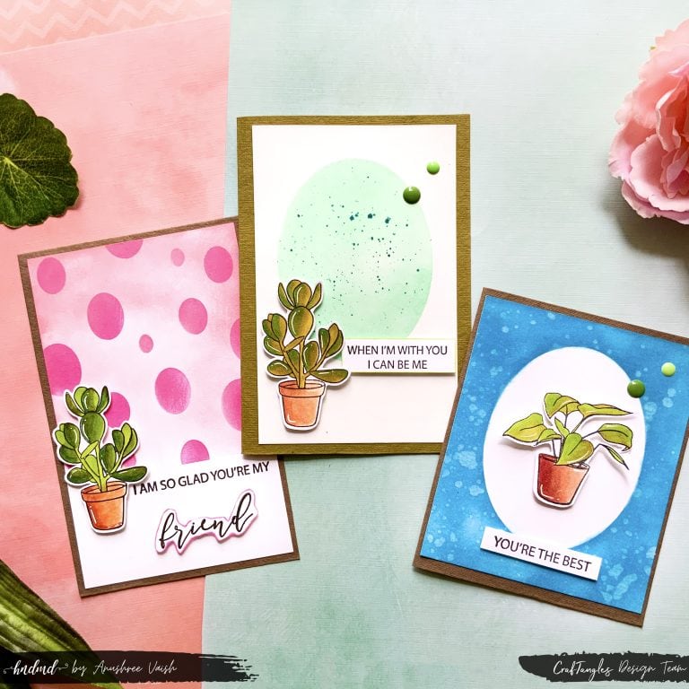 3 Colourful Cards Using Single Stamp set 1 3 Colourful Cards Using Single Stamp set 1