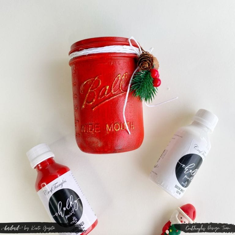 Quirky Christmas Mason Jars with Chalk paints 3