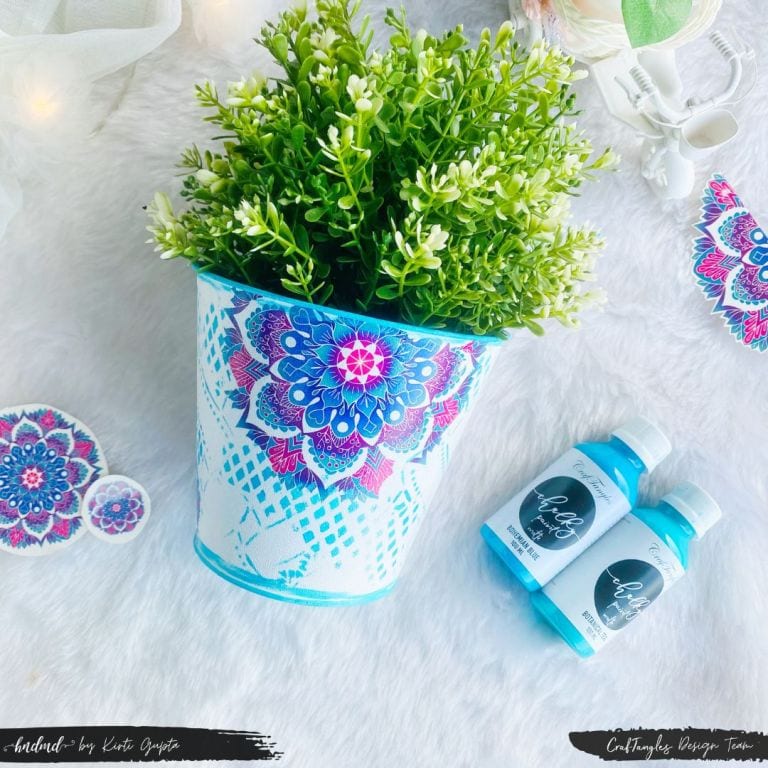 Upcycled Planter using Transfer sheets 1 Upcycled Planter using Transfer sheets 1
