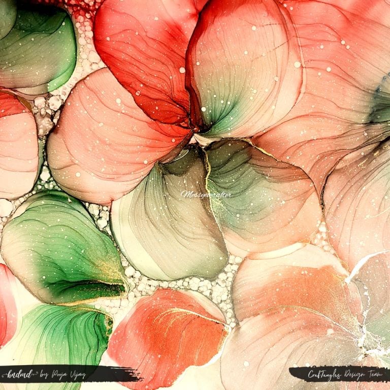 Alcohol Ink Flowers 1