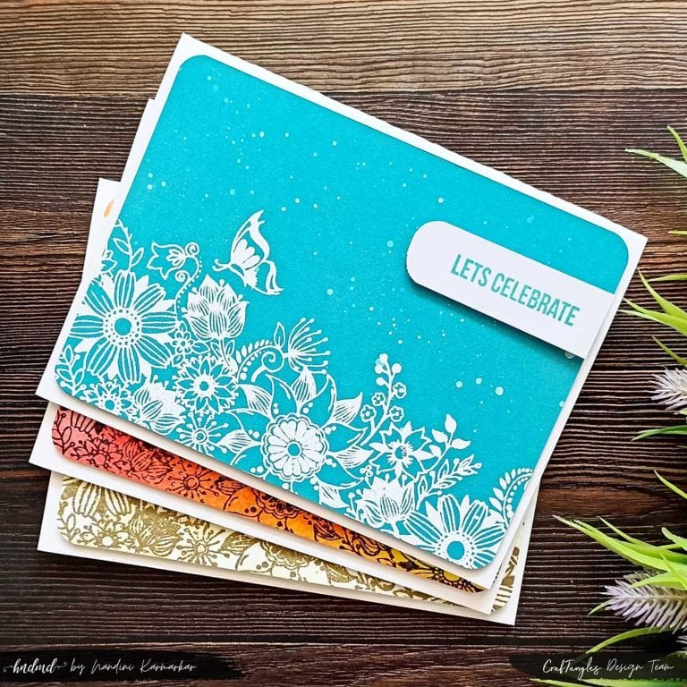 3 Ways to make Floral handmade cards 1 Floral handmade cards