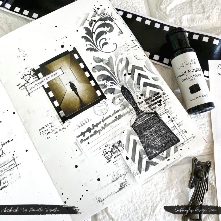 Monochromatic Art Journal Pages 1