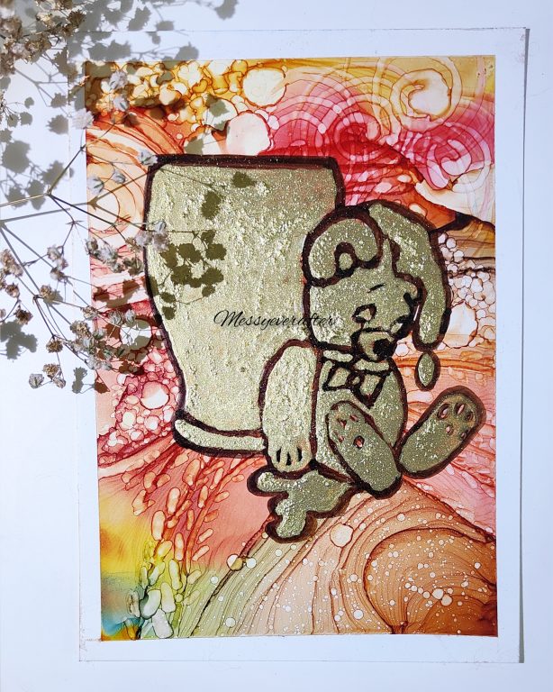 Alcohol Ink Tutorial - Winnie The Pooh 1 Alcohol Ink Tutorial - Winnie The Pooh