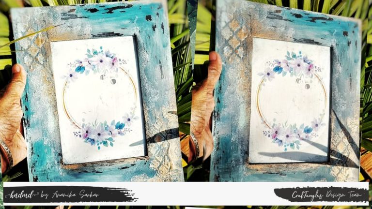 Beautiful Vintage Decoupage Photo Frame 1