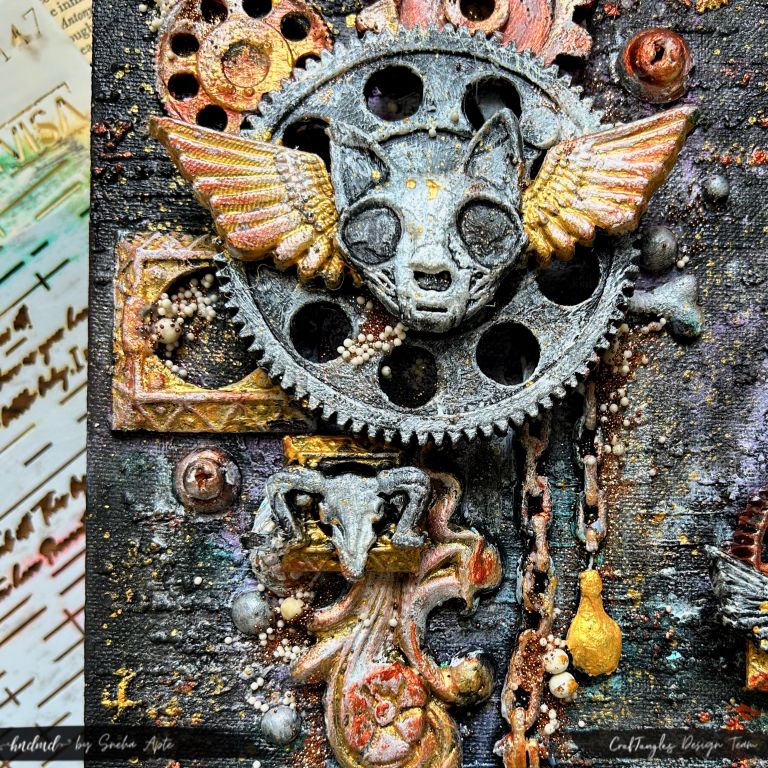 Mixed Media Canvas - Darkness 3 Mixed Media Canvas - Darkness 3