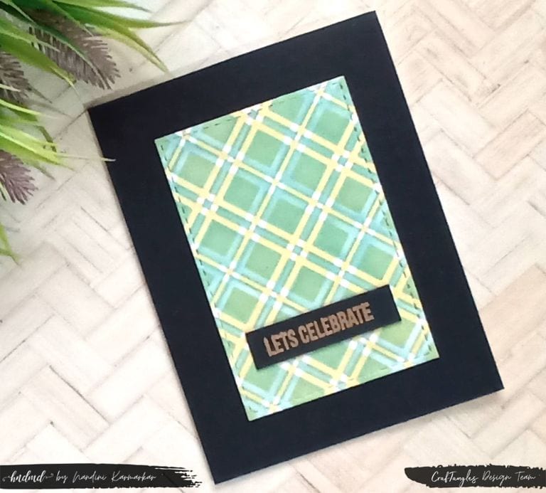 One Plaid Stencil - Three DIY Cards for the Boys 2