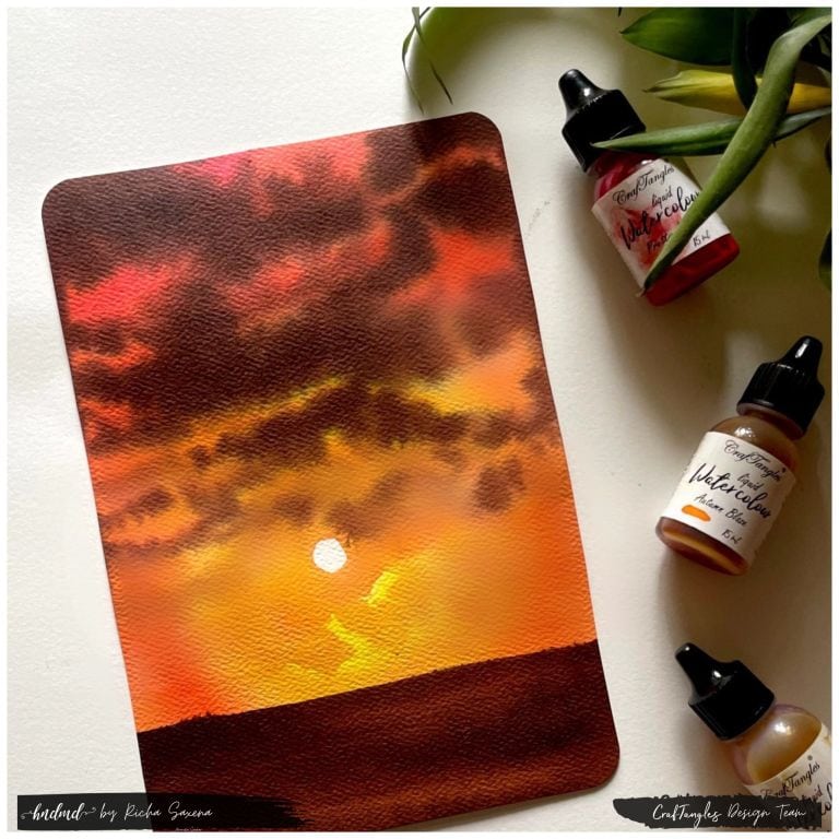 Sunset Watercolour Painting 1 Sunset Watercolour Painting 1