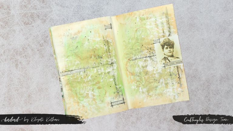 Art Journal with embossing powders 1 Art Journal with embossing powders 1