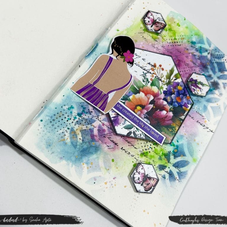 Art Journal Page : The life she loved 2 Art Journal Page : The life she loved 2