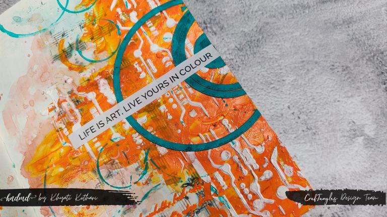 Art Journal Layout with Chalk Paints 3 Art Journal Layout with Chalk Paints 3