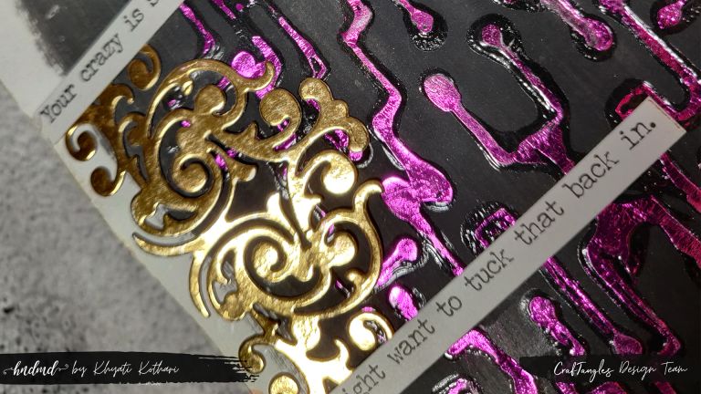 Art Journal layout with foils 2 Art Journal layout with foils 2