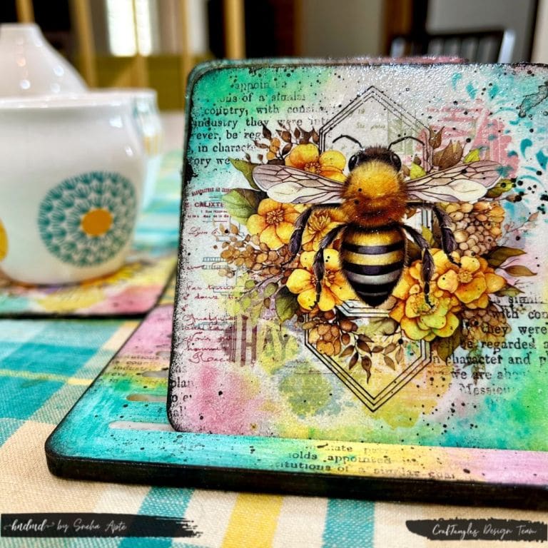 DIY decoupage Coasters 1 DIY decoupage Coasters 1