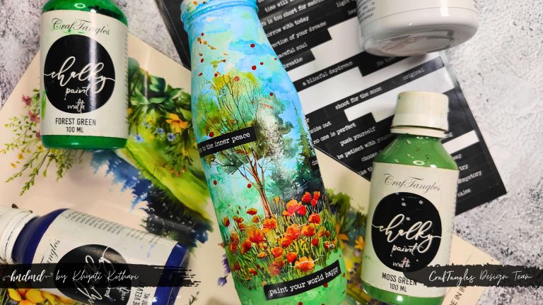 How to Decoupage on Glass Bottle 2