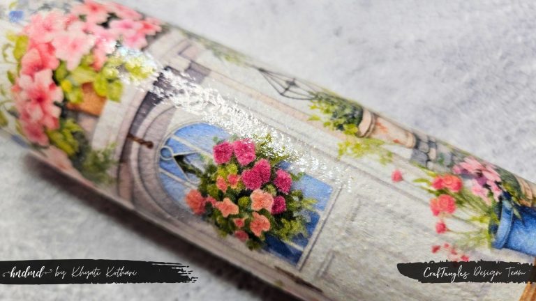 Decoupage on Plastic Bottle 4 Decoupage on Plastic Bottle 4