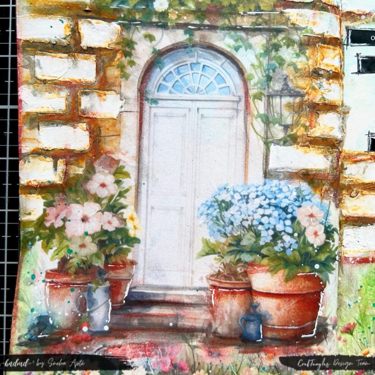 Art journal with collage papers - Oh! Happy Day 2