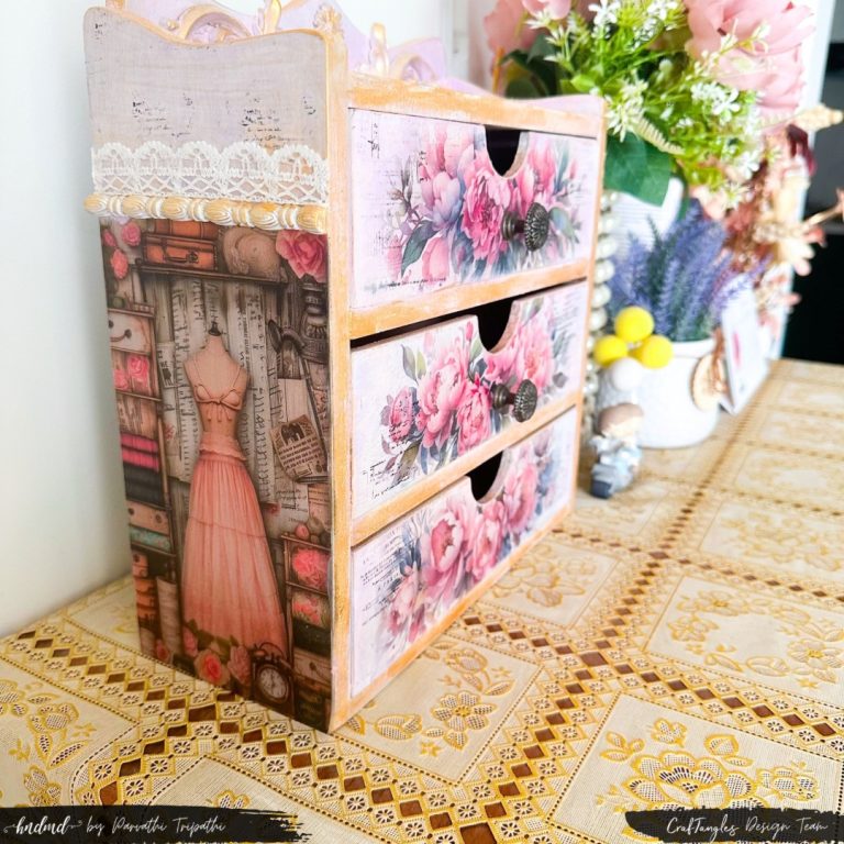 DIY Decoupage MDF Organiser 1 DIY Decoupage MDF Organiser 1