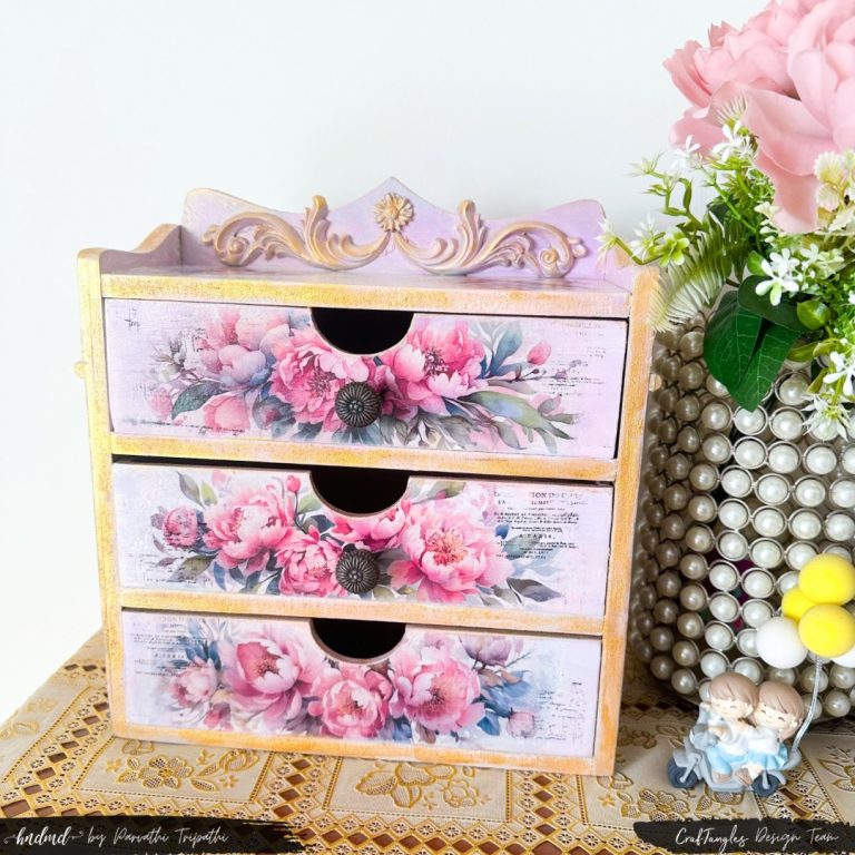 DIY Decoupage MDF Organiser 3 DIY Decoupage MDF Organiser 3