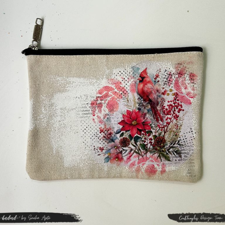 DIY decoupage pouch 1 DIY decoupage pouch 1