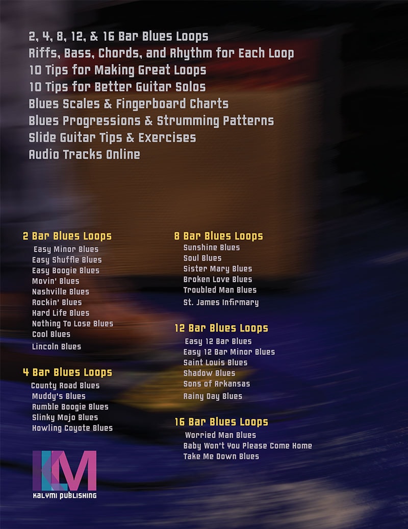 Blues Guitar Looper Pedal Book Back Cover