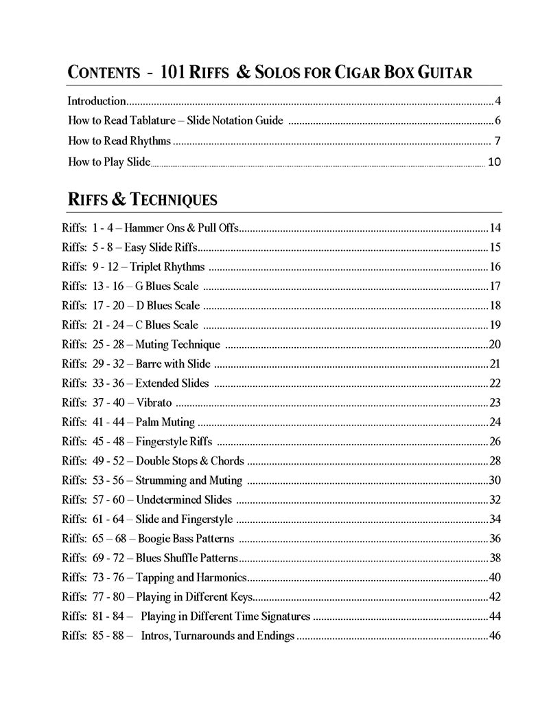 101-Riffs--brent-robitaille-contents-1