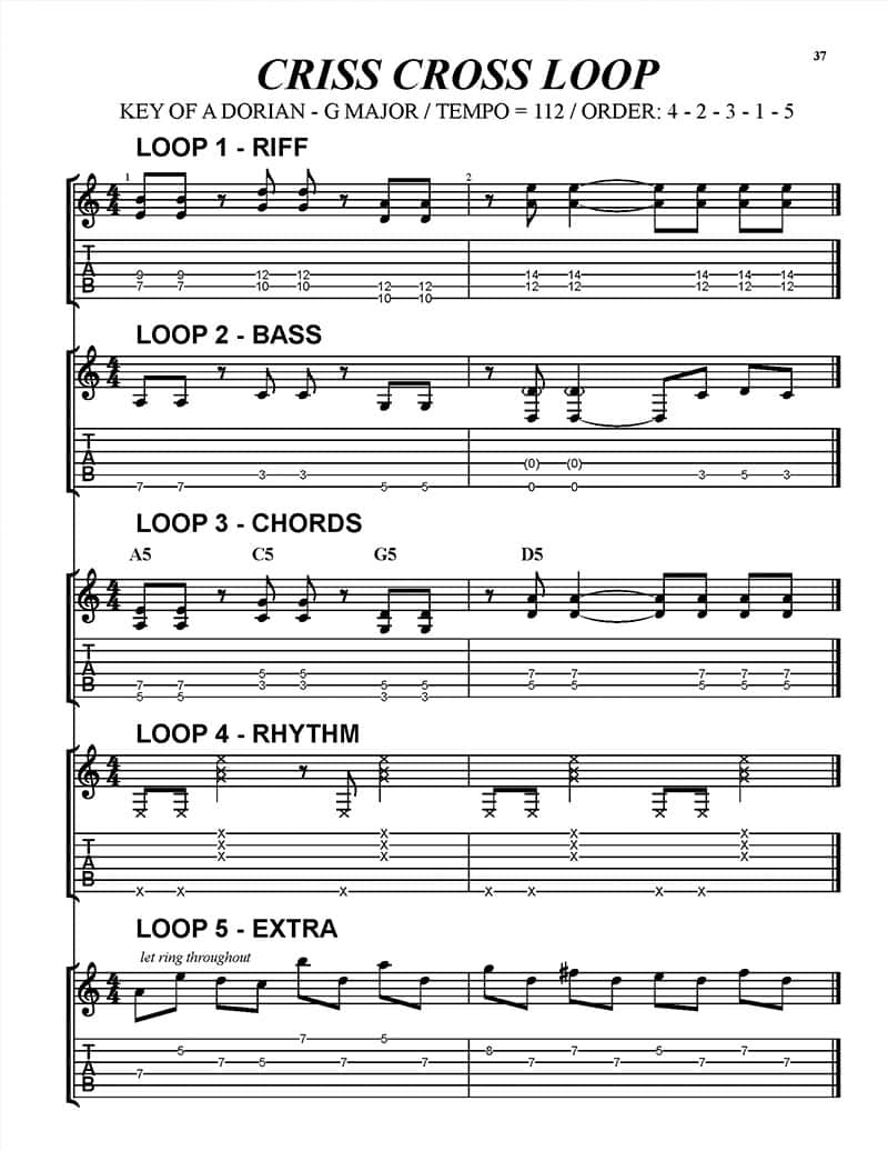 pop-rock-guitar-looper-pedal-book-2-bar-loop-criss-cross