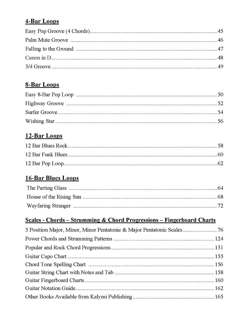 pop-rock-guitar-looper-pedal-book-contents-2