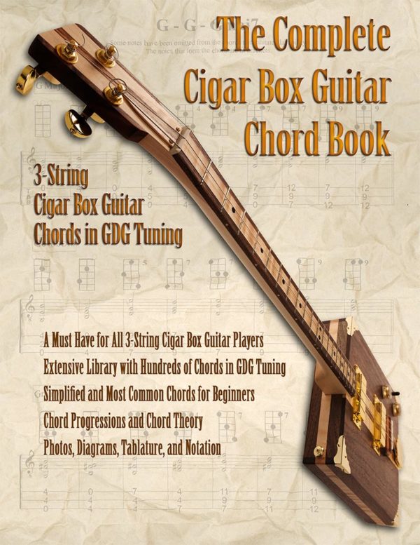 the-complete-cigar-box-guitar-chord-book-front-cover by Brent Robitaille