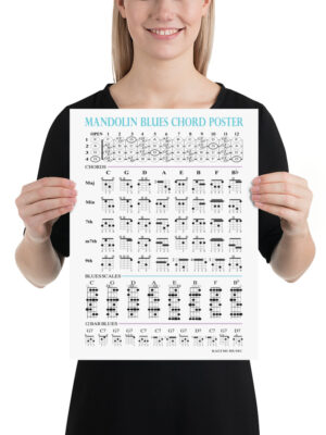 Mandolin Blues Chord Poster