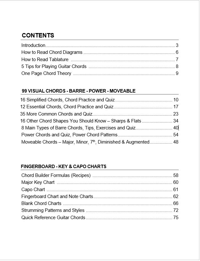 Beginner-Guitar-Chord-Book-Contents