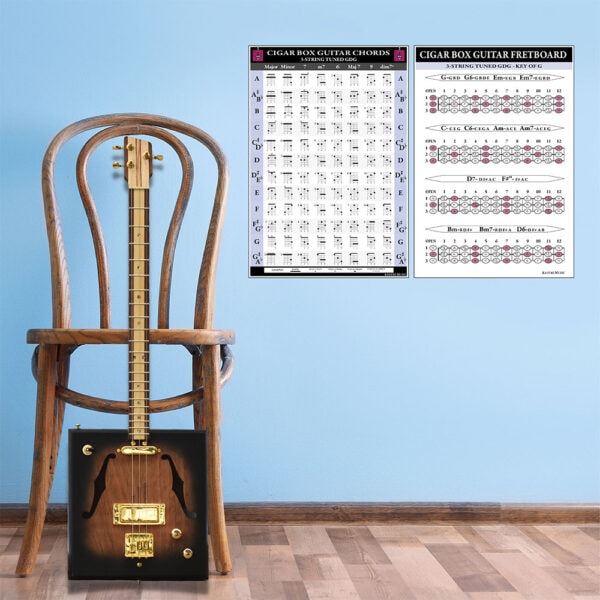 3-string-cigar-box-guitar-chords-and-fretboard-poster-set-2