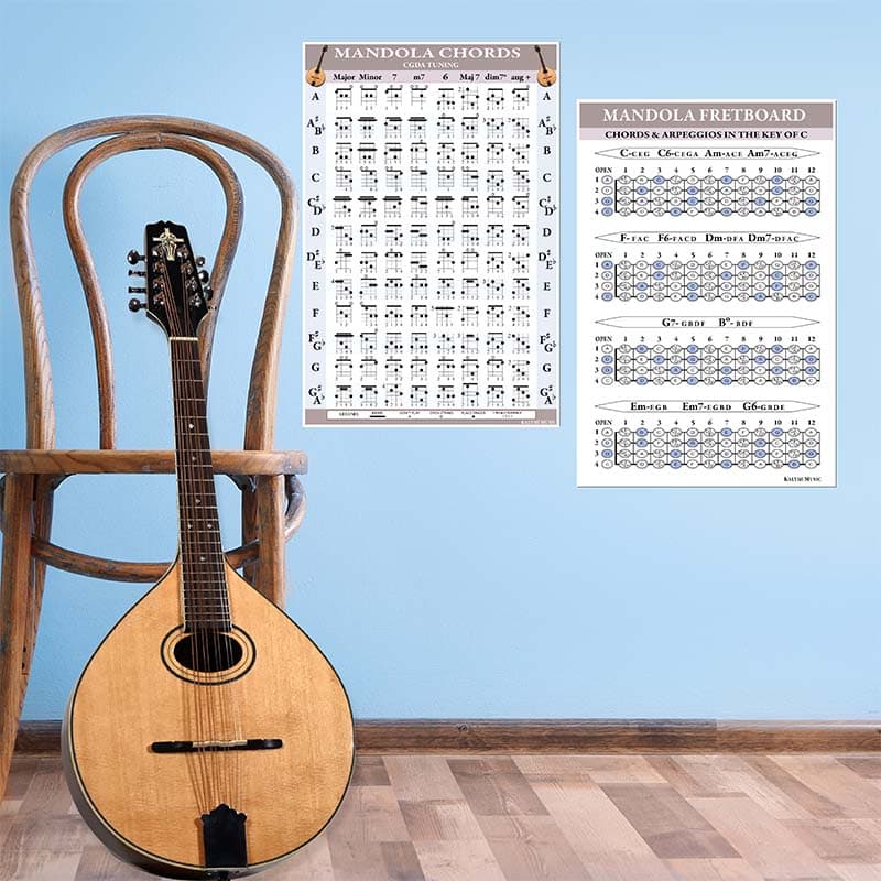 Mandola Chord Fretboard Poster Set