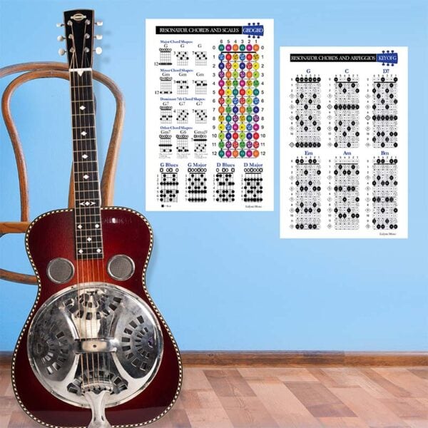 Resonator Dobro Chord Scale Poster Set