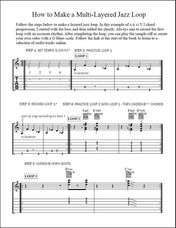 how to make a mulit-layered jazz loop