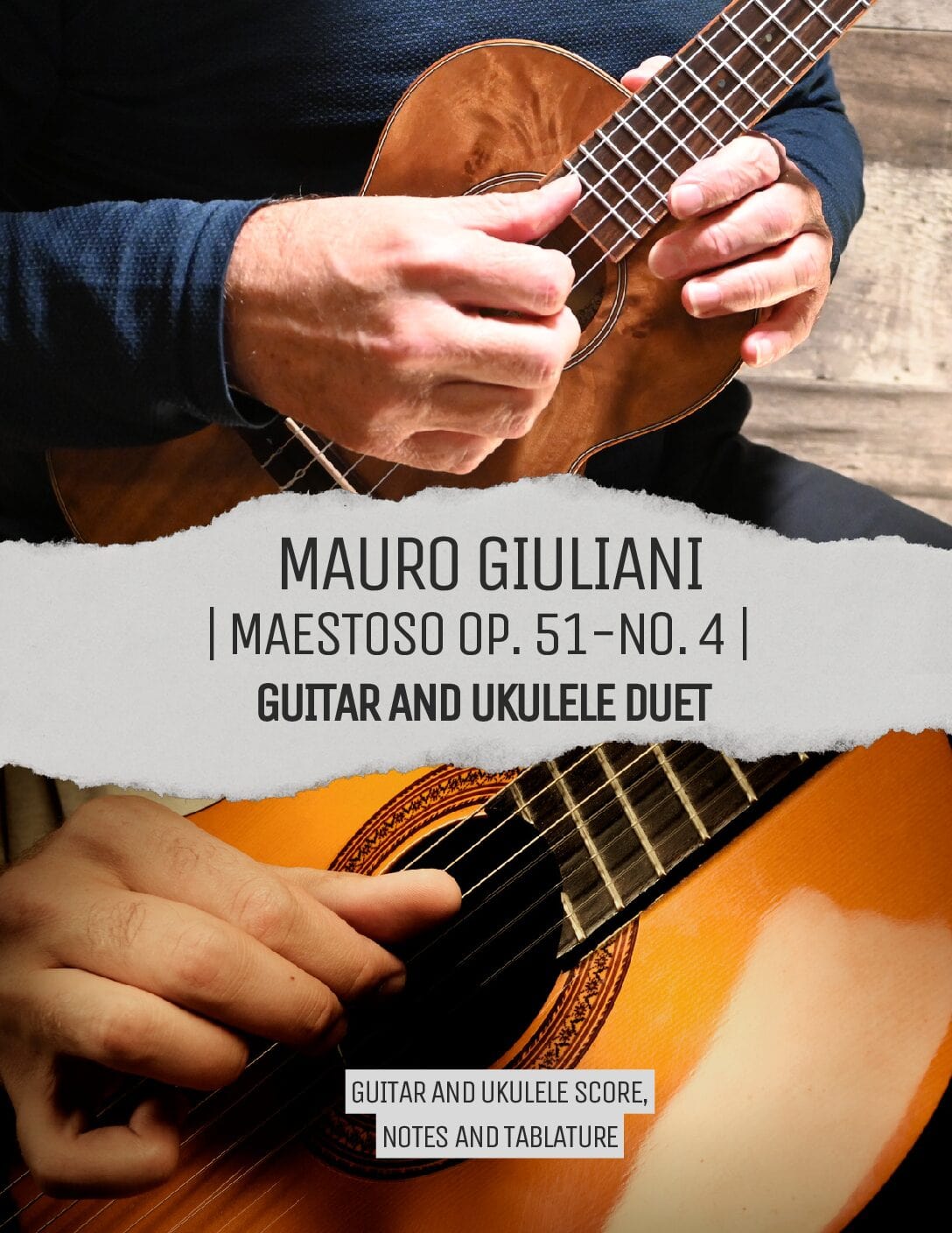 Ukulele and Guitar Duet - Maestoso Op. 51-No. 4 - Mauro Giuliani