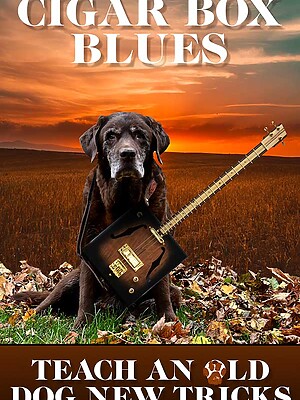 Teach-and-Old-Dog-Cigar box guitar poster