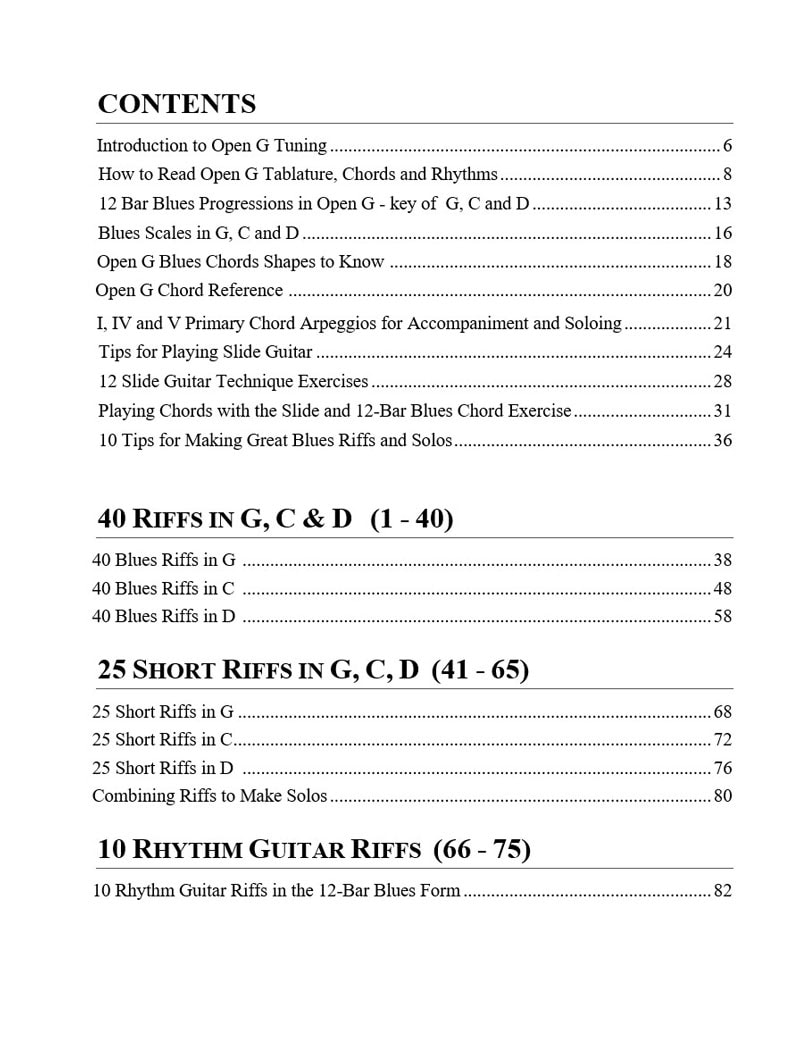 101-BLues-Riffs-Open-G-Tuning---Contents-1